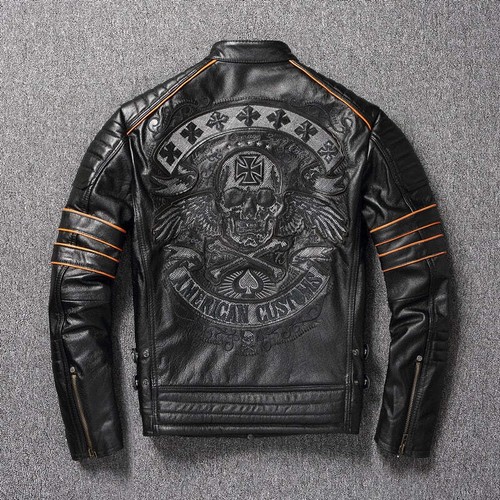 New skull embroidery men - embroidery, men's